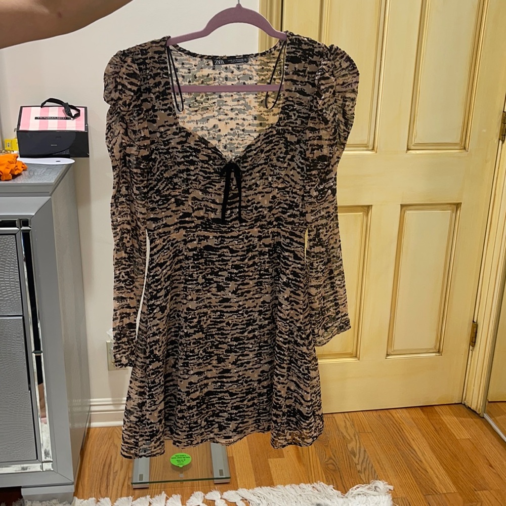 Black Nude mini dress